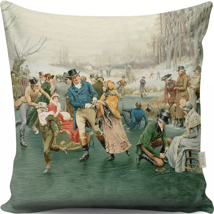 Kudde, flerfärgad, 43 x 43 cm, bekväm, stilren, lättskött - Kuddar och täcken - 8681181124697 - 1