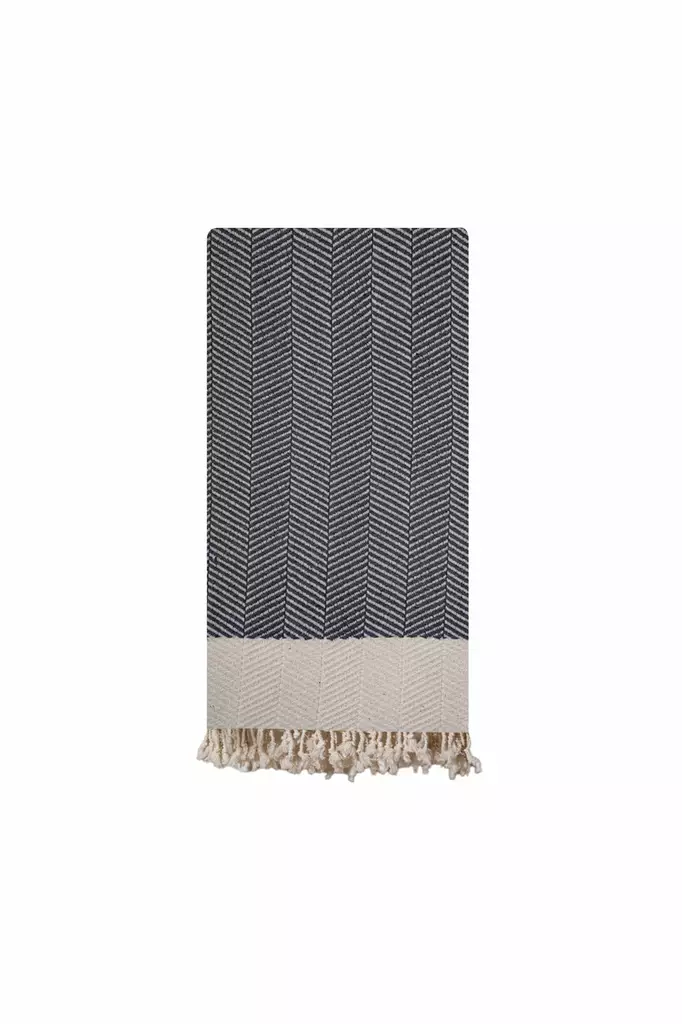 Fouta Mijölnir Antracit 90% Bomull 10% Polyester 90x180 cm - Handdukar - 8684283207787 - 1