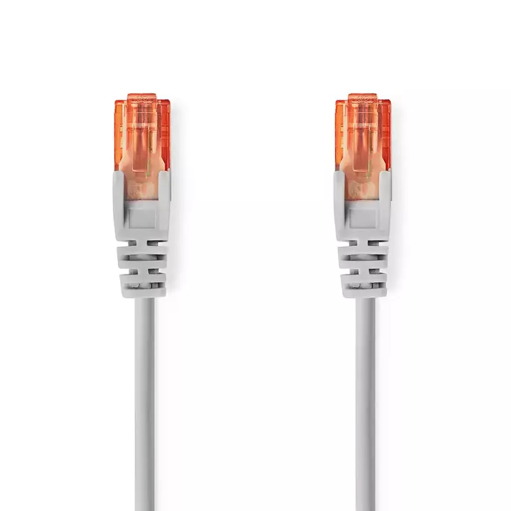 CAT6 Nätverkskabel | RJ45 hane | RJ45 hane | U/UTP | 30.0 m | Rund | PVC | Grå | Label - Dator och nätverk - 5412810452637 - 1