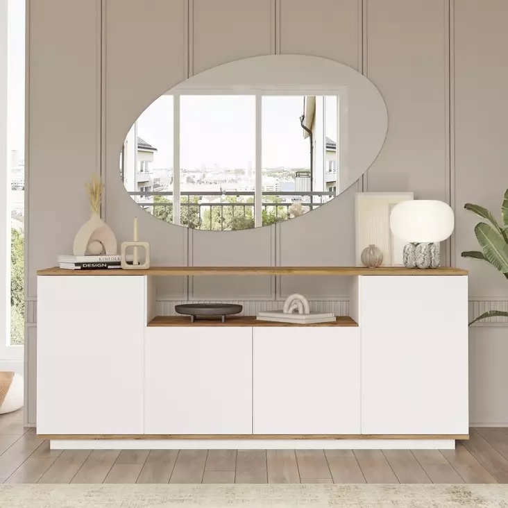 Konsolbord Hanah Home Fr15-Aw Furu Spånskiva 180x75x44,5 cm - Byråer och skåp - 8683742495857 - 1