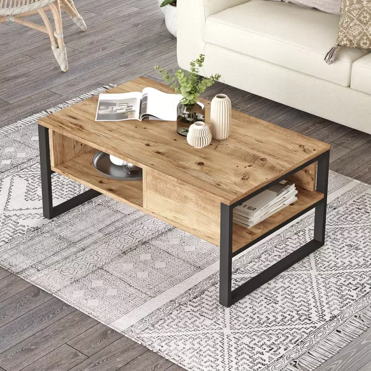 Soffbord Hanah Home Ml34A Furu Spånskiva 100x44,4x59,7 cm - Soffbord - 8683743770557 - 1