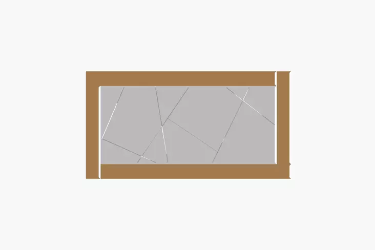 Spegel Hanah Home Pierre Brons Vit Mdf 60x120x2,2 cm - Speglar - 8684282667407 - 1