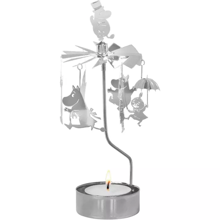 Enkelikello Muumiperhe hopea - Ljus och lyktor - 7350027561347 - 1