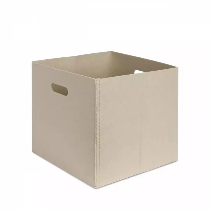 Skrivbordsorganisatör Aberto Design HMY6357 Cream Filt 30x30x30 cm - Förvaringslådor och korgar - 8684282435327 - 1