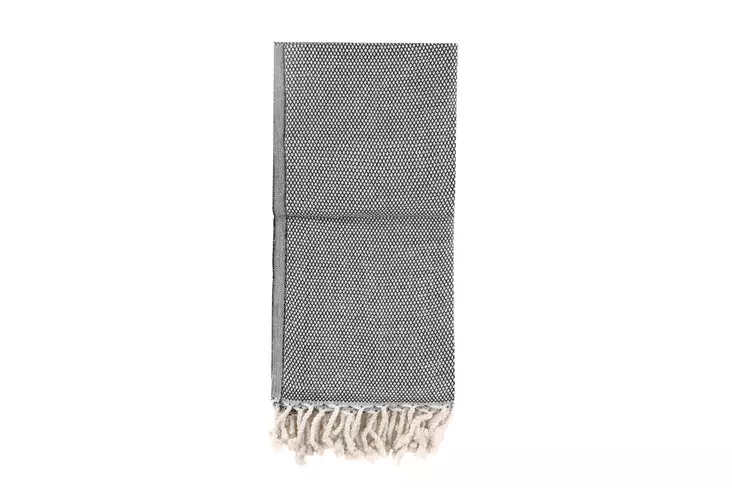 Fouta Mijölnir Svart Honungskaka 100% Bomull 95x190 cm - Handdukar - 8683342757027 - 1