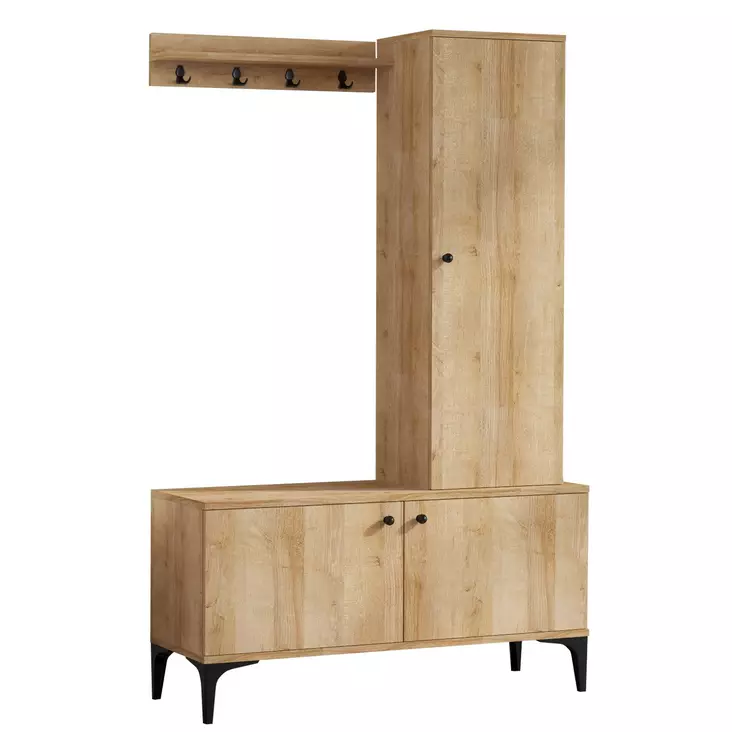 Hallmöbel Hanah Home Lex Ek Spånskiva 110x175x40 cm - Hallskåp - 8682870656017 - 1