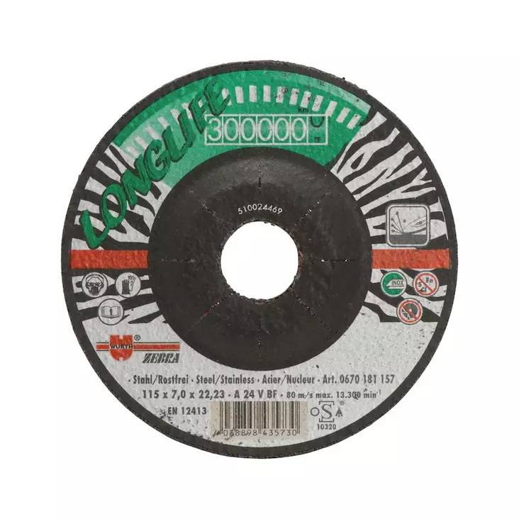 Hiomalaikka rst 125x7,0 longlife - Skivor för vinkelslipmaskin - 4038898435747 - 1