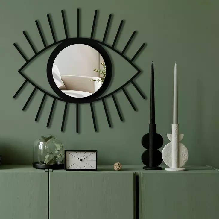 Dekorativ Spegel Wallity Silver Plexiglas EVA 48x45 cm - Speglar - 8684283981007 - 1