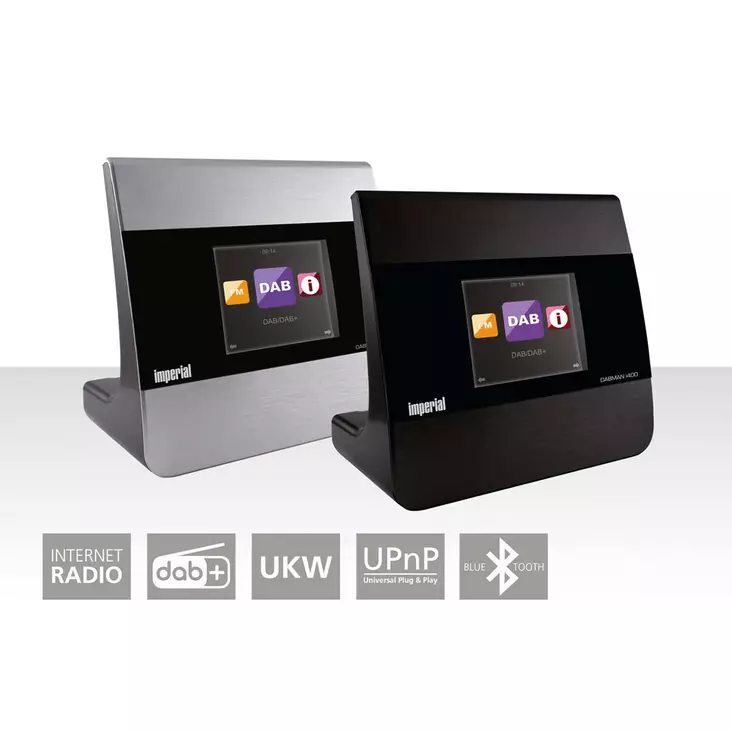 DABMAN i400 Kompakt hybridradio DAB+ / FM / Internet / Bluetooth Svart - Radioapparater - 4024035222417 - 10