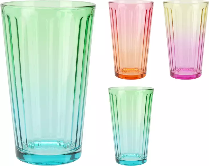 Dricksglas 470ml regnbåge - Hushållsprodukter - 8720573838887 - 1