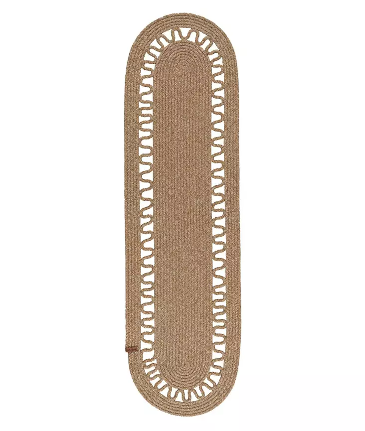 Bordslöpare, naturfärgad, 136 cm x 37 cm, handgjord, slitstark - Dukar och tabletter - 8683743770137 - 1