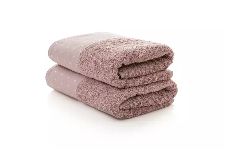 Handduk Set Mijölnir Dammig Ros 100% Bomull 50x90 cm - Handdukar - 8681181304587 - 1