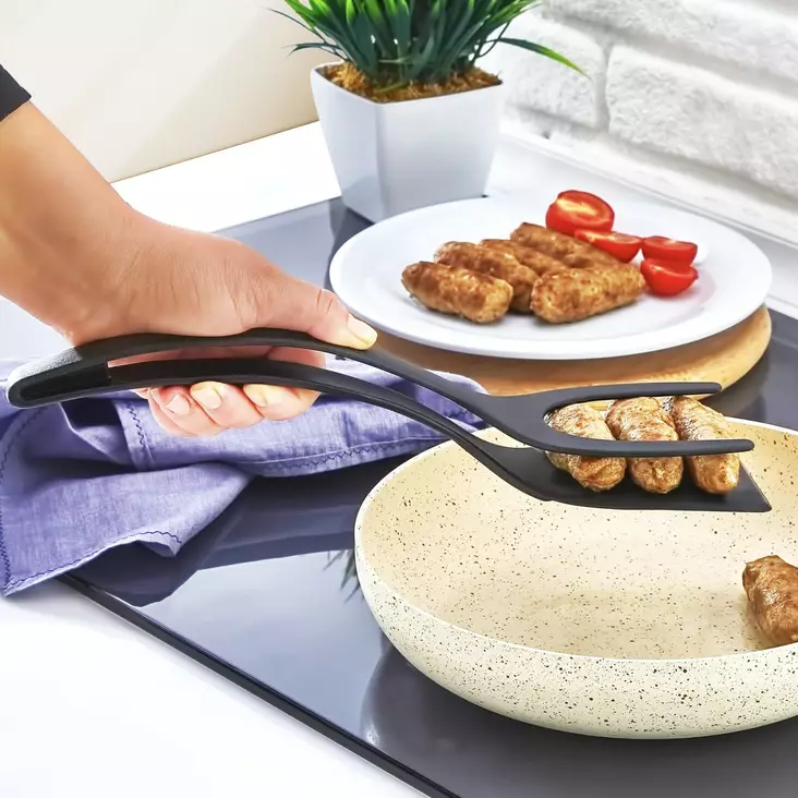 Tång Hermia Svart Plast 26x4 cm - Köksredskap - 8684282981077 - 1