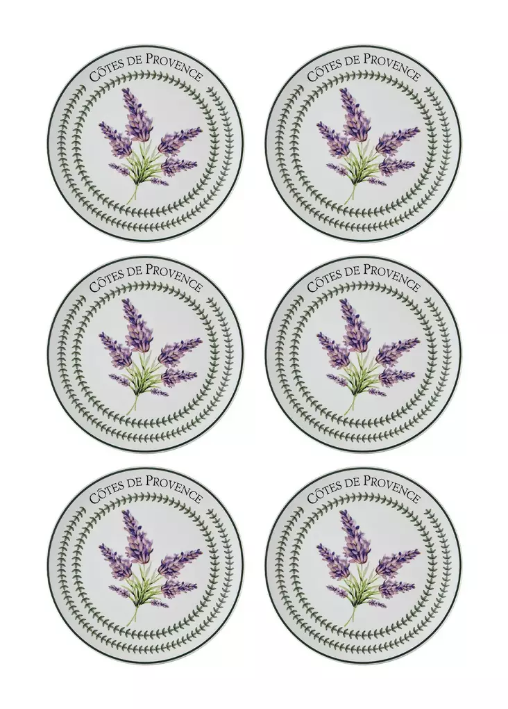 Assietter Set Hermia Lila Keramik 6 Delar - Tallrikar - 8684283616947 - 1