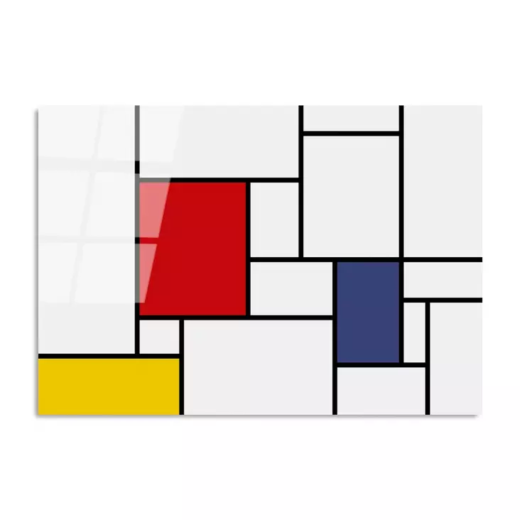 Glastavla Wallity Flerfärgad Glas 70x100 cm - Tavlor och ramar - 8683742114147 - 1