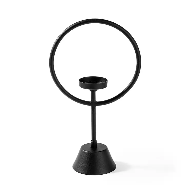 Dekorativt metalltillbehör, svart, 18,5cm x 30cm x 9cm, hållbart, elegant, mångsidigt - Dekorationer, prydnadsföremål - 8684282243557 - 1