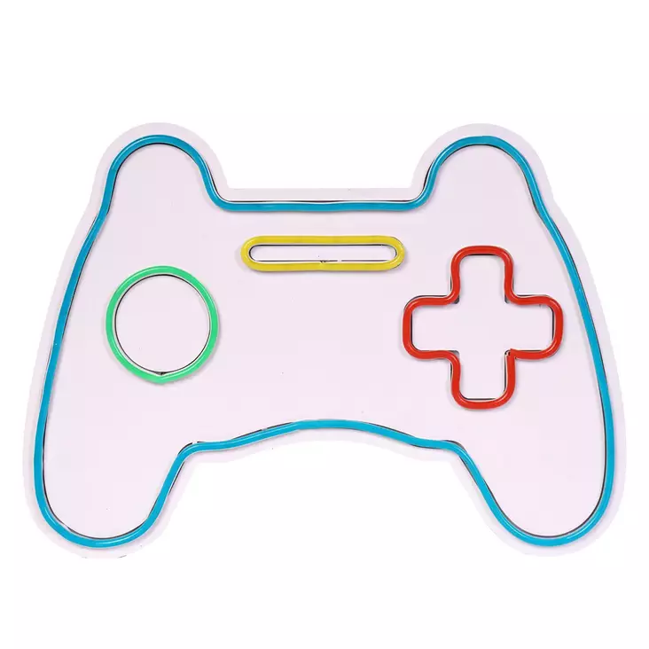 Väggdekor Plast Wallxpert Play Station Gaming Controller Blå Flerfärgad 40x29 cm - Tavlor och ramar - 8683743833597 - 1