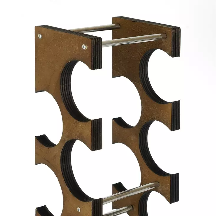 Vinställ Hanah Home Meh216 Valnöt Plywood 14x60x15 cm - Möbler - 8683742881407 - 1