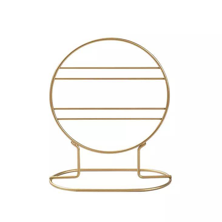 Smyckesställ Aberto Design TK008 Guld Metall 23x13x28 cm - Dekorationer, prydnadsföremål - 8683743938247 - 1