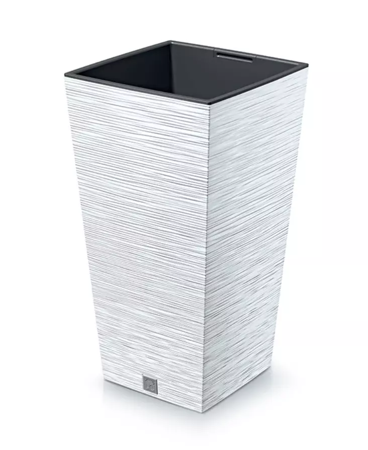 Kukkaruukku Furu Square 50 cm valkoinen - Hängande blomkrukor och vaser - 5905197457697 - 1