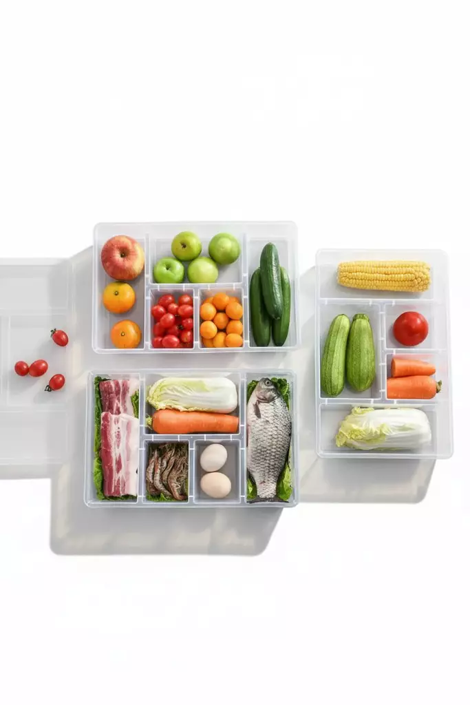 Förvaringslåda Hermia Transparent Plast 38x24 cm - Matlådor och matförvaringsbehållare - 8684283679157 - 1