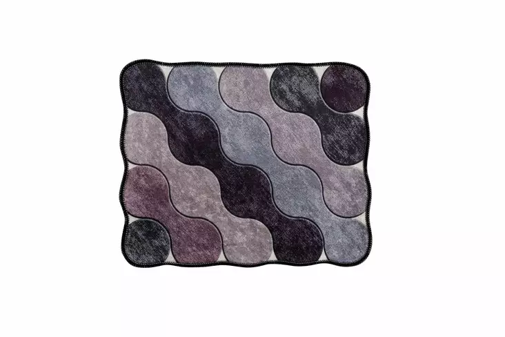 Lyxigt badrumsmatteset (2 st), grålila, 60 x 100 cm och 50 x 60 cm, mjuka, antibakteriella - Badrumsmattor och våtrumsmattor - 8683743784417 - 1