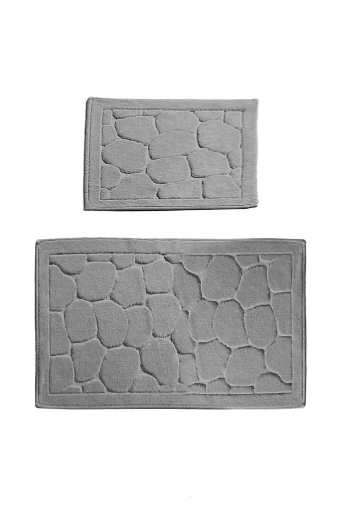 Luxus badrumsmatteset (2 st), flerfärgat, 50 x 60 cm och 60 x 100 cm, antibakteriellt, halkfritt - Badrumsmattor och våtrumsmattor - 8681875279597 - 1