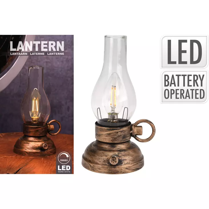 Lyhty LED-valolla 20 cm - LED-ljus och lyktor - 8719202801897 - 1