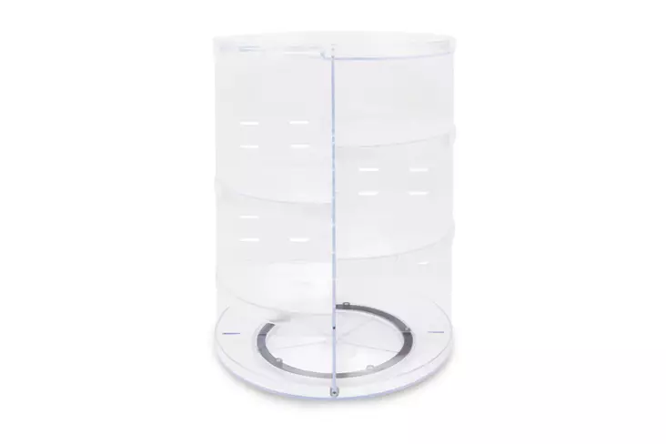Sminkorganiserare, transparent, 23 x 23 x 30,5 cm, tålig, BPA-fri - Sminkverktyg - 8683342483537 - 1