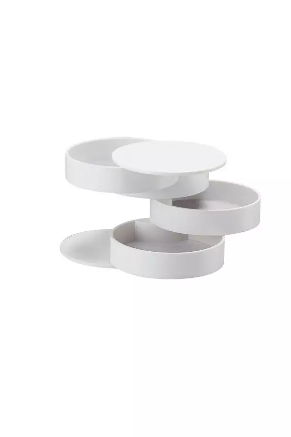Sminkorganisatör Hermia MonarM Vit Plast 10x10 cm - Sminkverktyg - 8683342483407 - 1