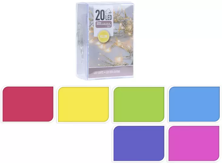 Mini LED-valoketju 20 lamppua - Ljusslingor - 8719202599787 - 1