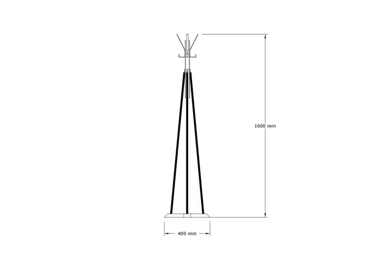 Klädhängare Hanah Home Foley Ek Spånskiva 41x160 cm - Klädhängare - 8683743420957 - 1