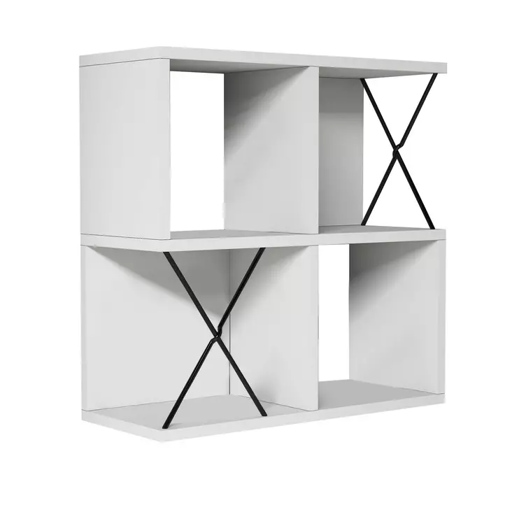 Vägghylla Hanah Home Extra White Vit Spånskiva 60x60x24 cm - Vägghyllor - 8681875555707 - 1