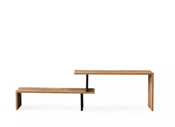 TV-bänk Hanah Home Ovit Svart Spånskiva 153x44x30 cm - TV-bänkar - 8681875570557 - 1