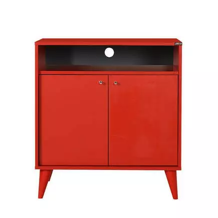 Förvaringsskåp Hanah Home Adr220Kk1 Röd Spånskiva 73x79x42 cm - Skåp och byråer - 8684282333197 - 1