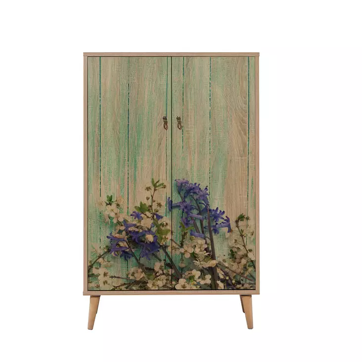 Förvaringsskåp Hanah Home Multibox Sonoma Ek Spånskiva 80x127x36 cm - Skåp och byråer - 8681875340877 - 1