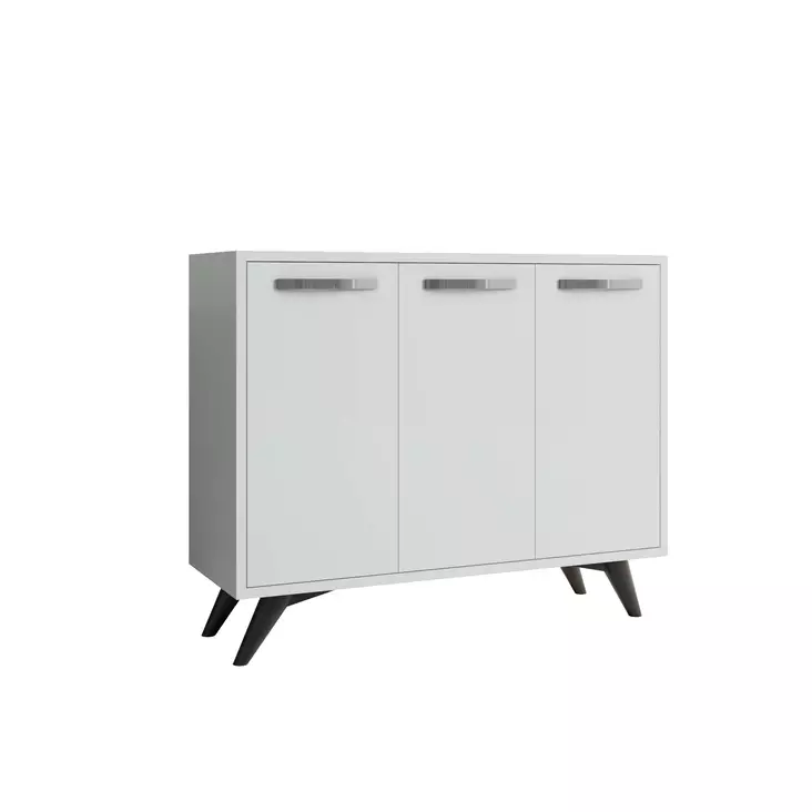 Förvaringsskåp Hanah Home Piffa Vit Spånskiva 100x82x35 cm - Skåp och byråer - 8683743190287 - 1