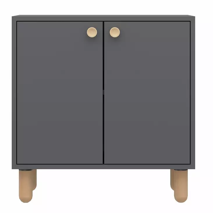 Förvaringsskåp Hanah Home Lina Antracit Spånskiva 72x73x36 cm - Skåp och byråer - 8684283800797 - 1