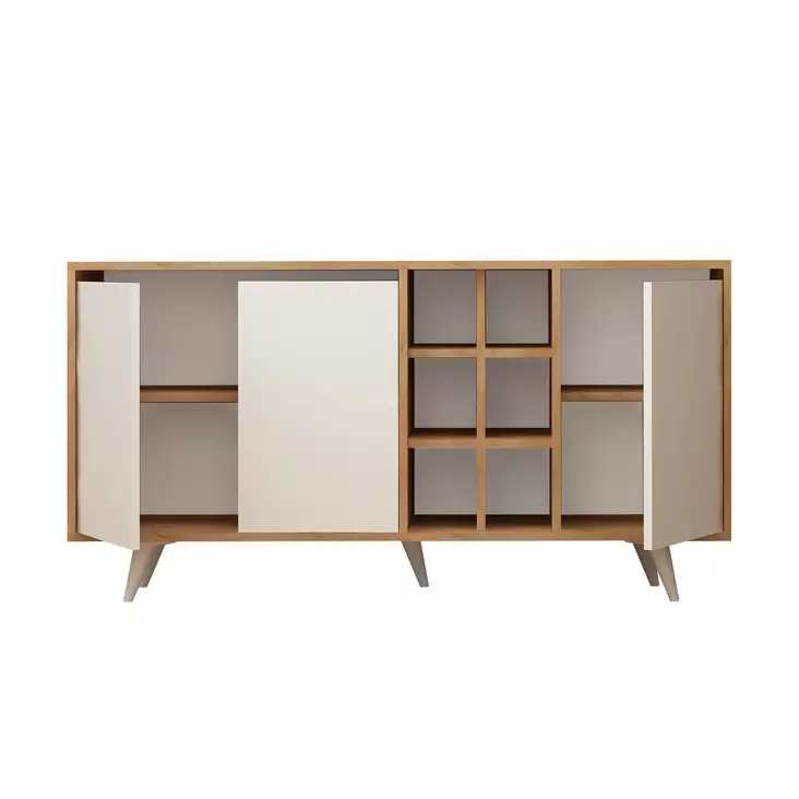 Konsolbord Hanah Home Seria Ek Spånskiva 140x86x40 cm - Byråer och skåp - 8681875207477 - 1
