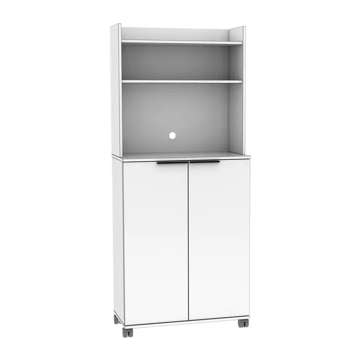 Förvaringsskåp Hanah Home Adr470Pp1 Vit Spånskiva 73x172x36 cm - Skåp och byråer - 8682870658387 - 1