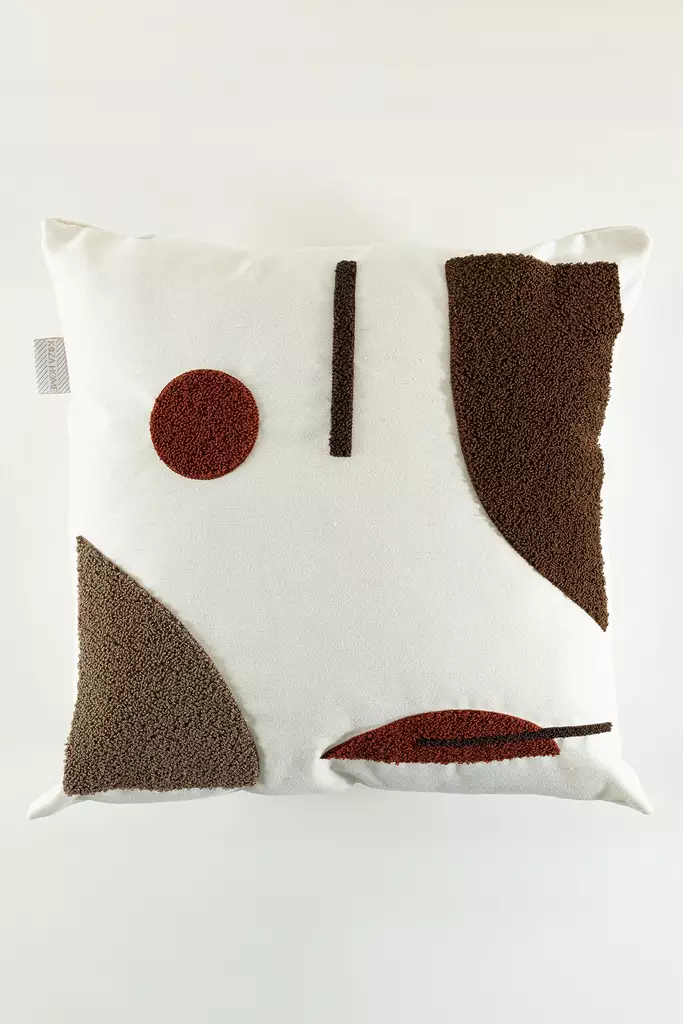 Prydnadskudde Aberto Design Craft Flerfärgad Linne 43x43 cm - Prydnadskuddar - 8684282904847 - 1