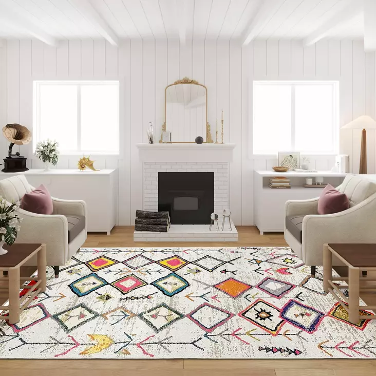 Gångmatta Conceptum W1024 Flerfärgad Polyester 100x200 cm - Stora och medelstora mattor - 8683342891837 - 1