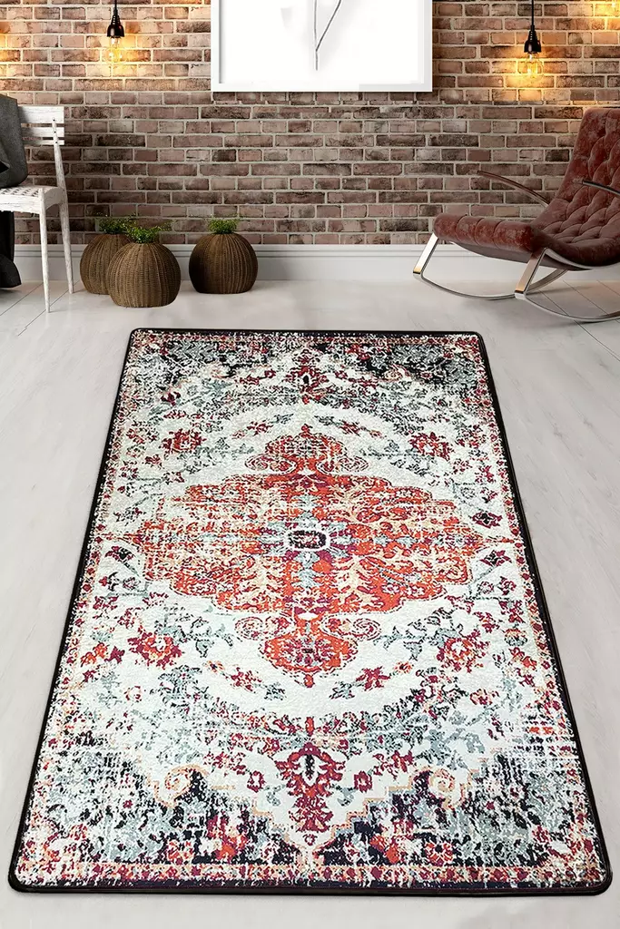 Gångmatta Conceptum Adobe Flerfärgad Polyester 80x150 cm - Små mattor och gångmattor - 8683342189767 - 1