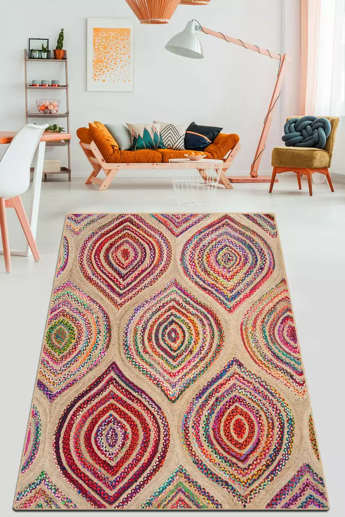 Gångmatta Conceptum Cavita Flerfärgad Polyester 80x150 cm - Små mattor och gångmattor - 8683342255417 - 1