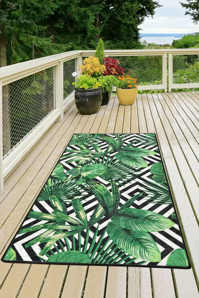 Gångmatta Conceptum Tropic Flerfärgad Polyester 80x200 cm - Små mattor och gångmattor - 8681875893397 - 1