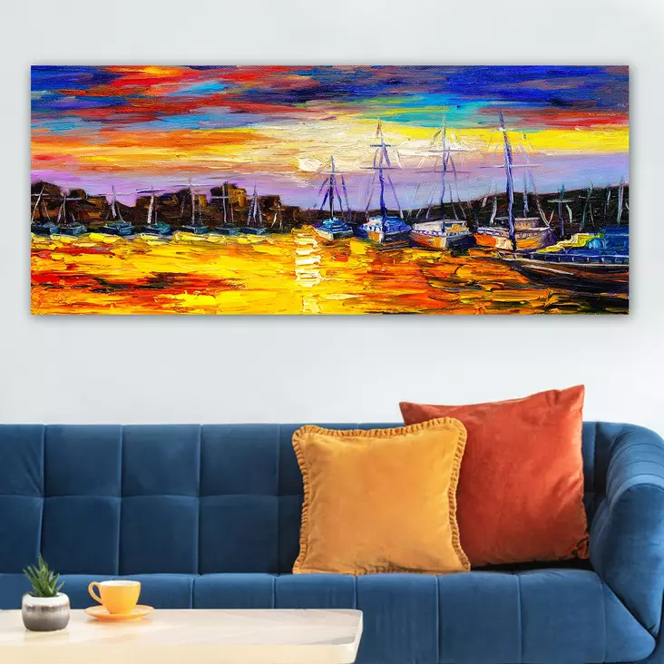 Canvastavla Wallity Flerfärgad Canvas 50x120 cm - Tavlor och ramar - 8682870431157 - 1