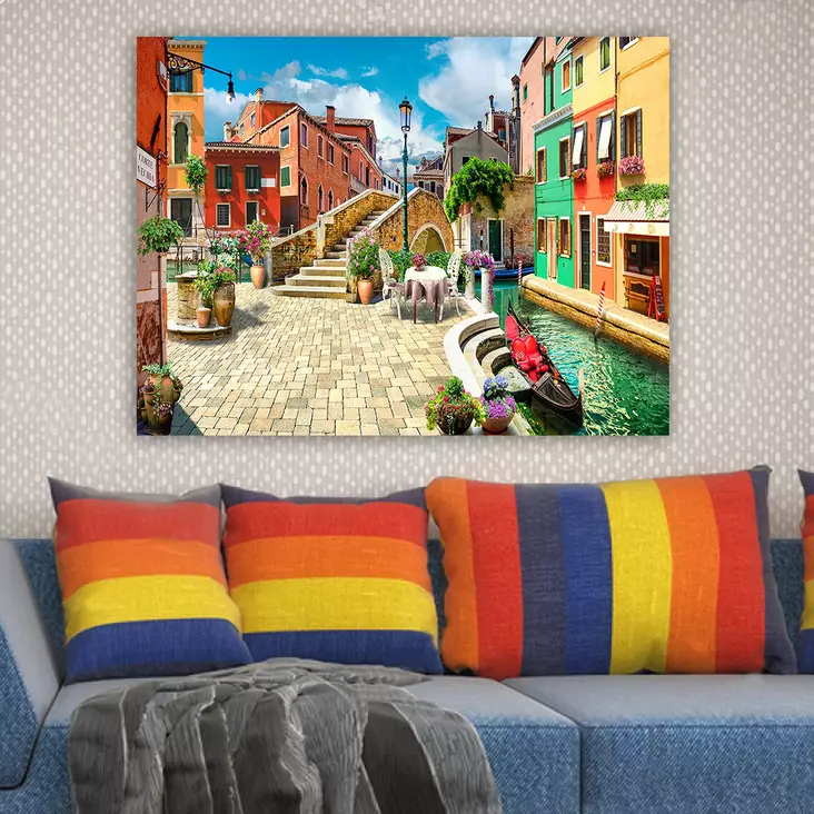 Canvastavla Wallity Flerfärgad Canvas 70x100 cm - Tavlor och ramar - 8682870222397 - 1