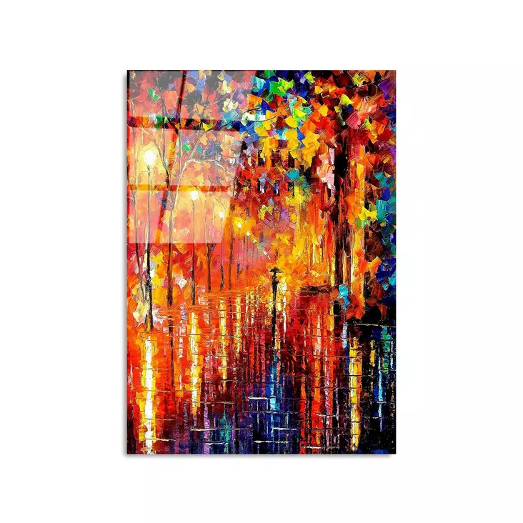 Glastavla Wallity Flerfärgad Glas 50x70 cm - Tavlor och ramar - 8683742871217 - 1