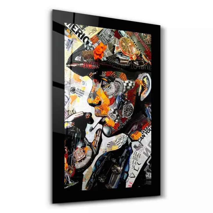 Glastavla Wallity Flerfärgad Glas 46x72 cm - Tavlor och ramar - 8684282945017 - 1