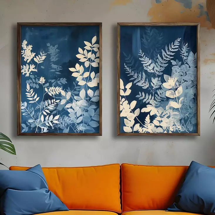 Inramad MDF-tavla Wallity Flerfärgad MDF 35x47 cm 2 Delar - Tavlor och ramar - 8684282848707 - 1
